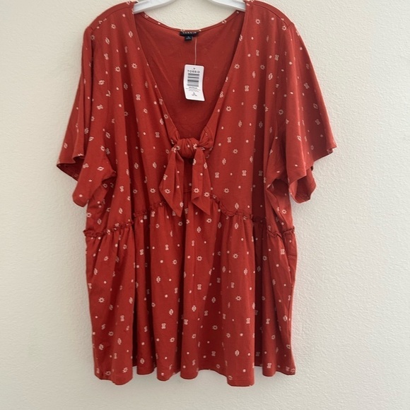 NWT Torrid Vintage Cotton Jersey V-Neck
Relaxed Tie Front size 3x - Picture 2 of 9